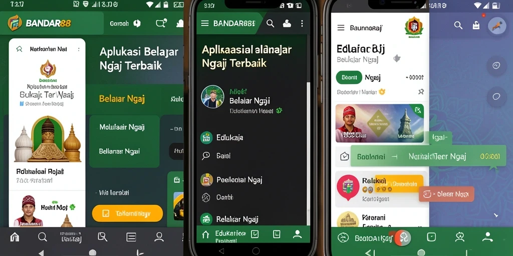 Tampilan antarmuka BANDAR88 yang user-friendly untuk Belajar Ngaji.