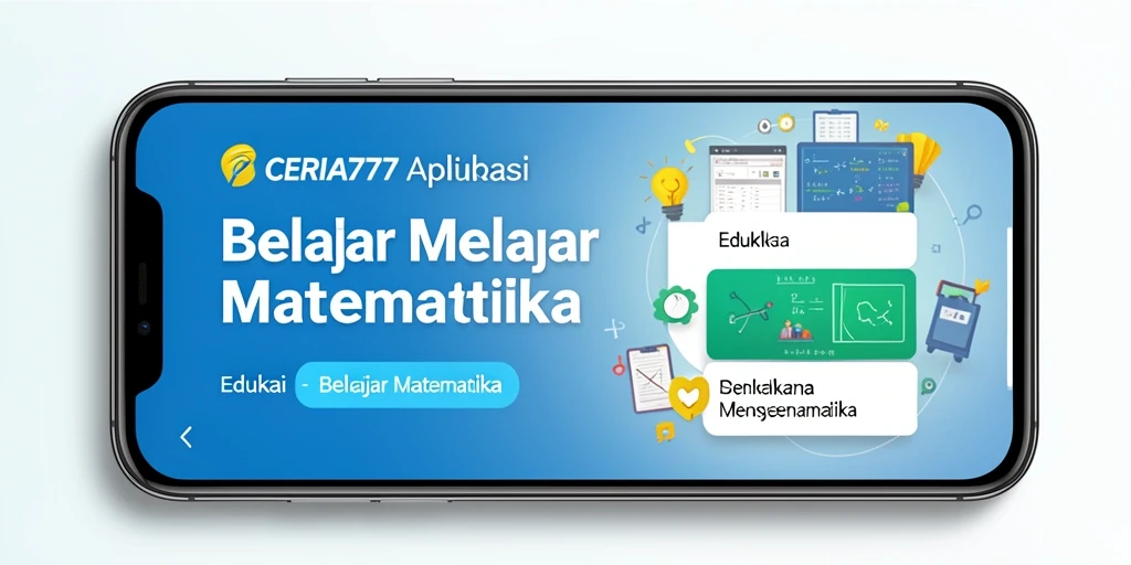 Tampilan antarmuka CERIA777 yang menarik dan interaktif untuk belajar matematika.