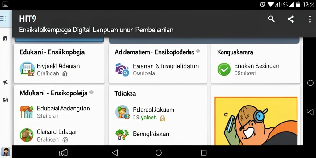 Tampilan antarmuka HIT9 yang informatif dan menarik.