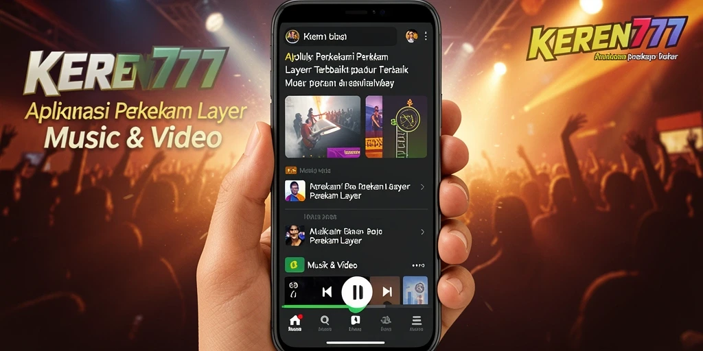 Antarmuka KEREN777 yang sederhana dan efisien untuk Perekam Layar.