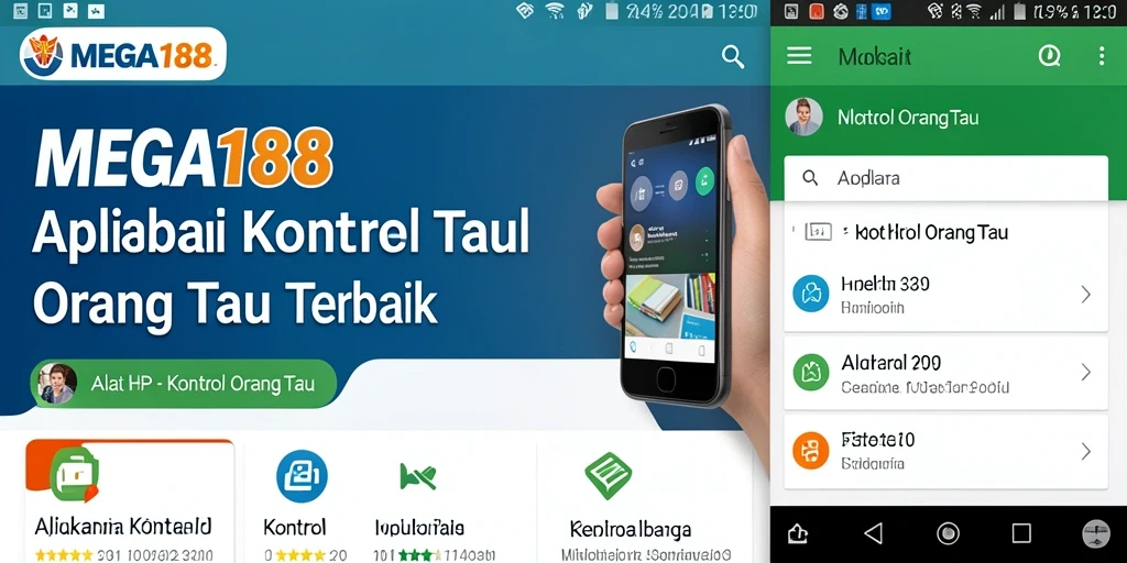 Antarmuka MEGA188 yang sederhana dan mudah digunakan untuk kontrol orang tua.